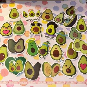 *3/$10* 82. Stickers - avocado theme